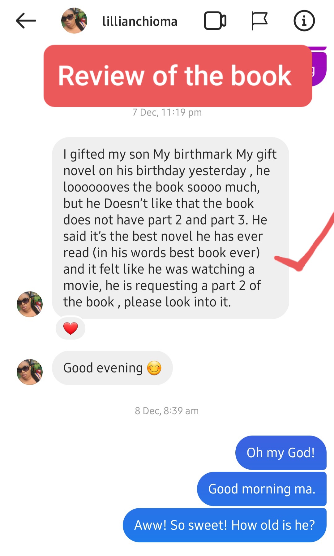 Review of My Birthmark, My Gift