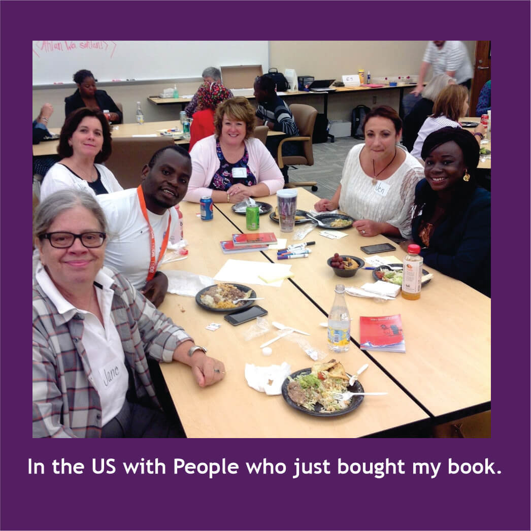 In the US with People who just bought my book.