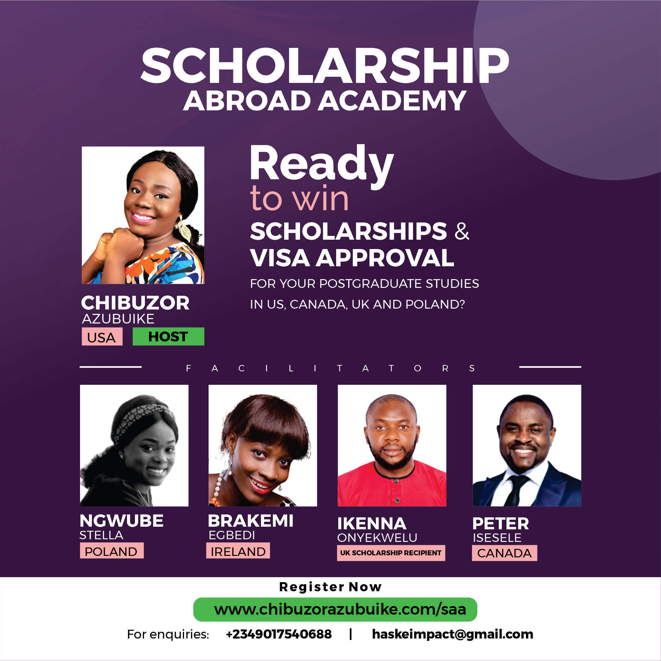 Scholarship Abroad Academy- With Sample Application Documents